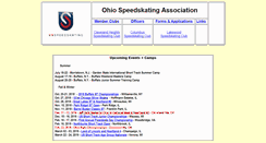 Desktop Screenshot of ohiospeedskating.com